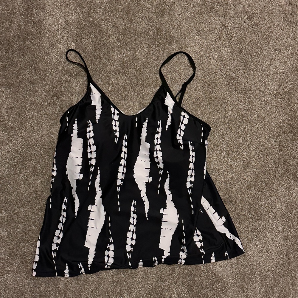 Black & White Swim Top